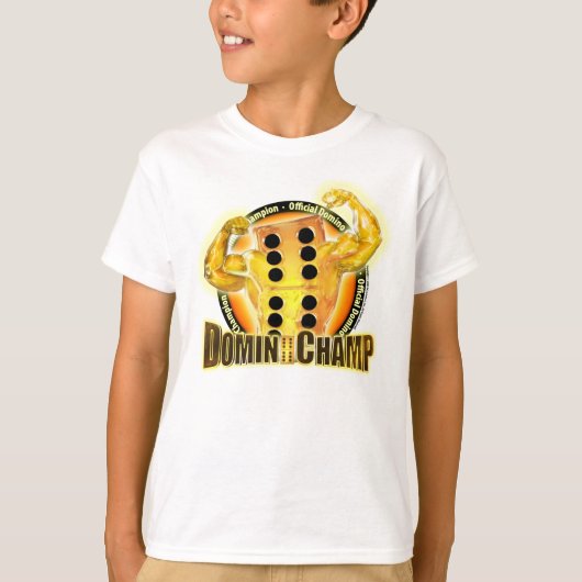 Officiële Domino Champion Kinder T-Shirt (Voorkant)