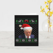 Officiële Donald Trump Mok Lelijke Kerst Kaart (Gele Bloem)