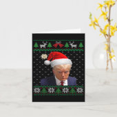 Officiële Donald Trump-Mok schoot Lelijke Kerst Kaart (Gele Bloem)