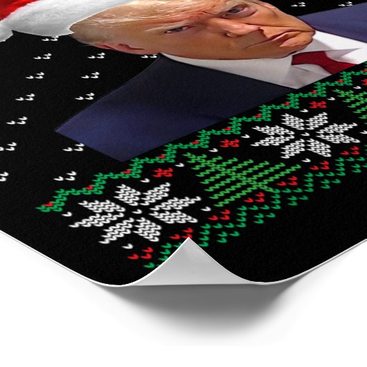 Officiële Donald Trump-Mok schoot Lelijke Kerst Poster (Hoek)