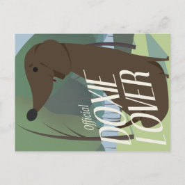 "Officiële Doxie Lover" schattige teckel Briefkaart