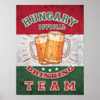 Officiële Drink ploeg van Hongarije. Grappig bier