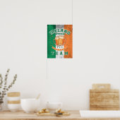 Officiële Drink ploeg van Ierland. Grappig bier Poster (Keuken)