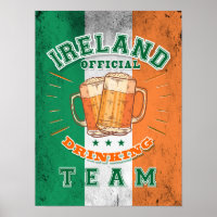 Officiële Drink ploeg van Ierland. Grappig bier