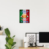 Officiële Drink ploeg van Italië. Grappig bier Poster (Thuiskantoor)