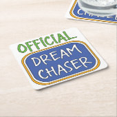 Officiële droomkast kartonnen onderzetters (Schuin)