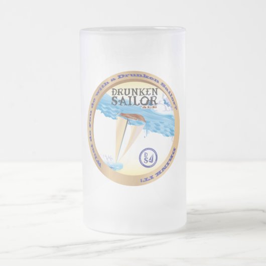 Officiële Drunken Sailor Drink Stein Matglas Bierpul (Center)
