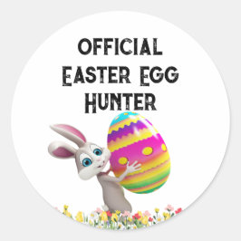Officiële Easter Egg Hunter Sticker - bewerkbaar