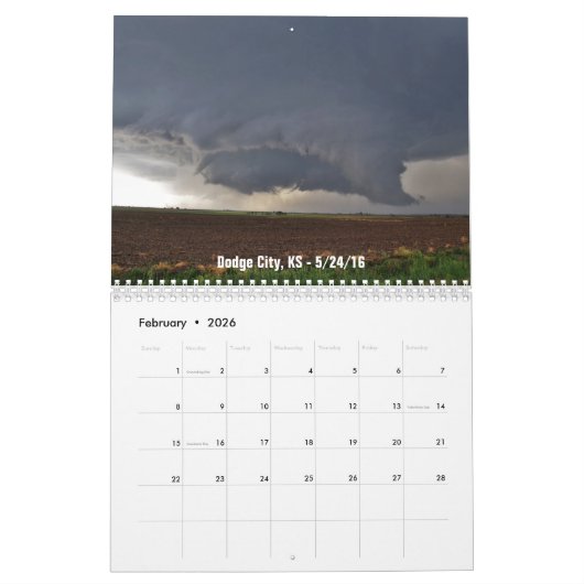 Officiële Echo Top Storm Chasers Agenda 2016 Kalender (Feb 2026)