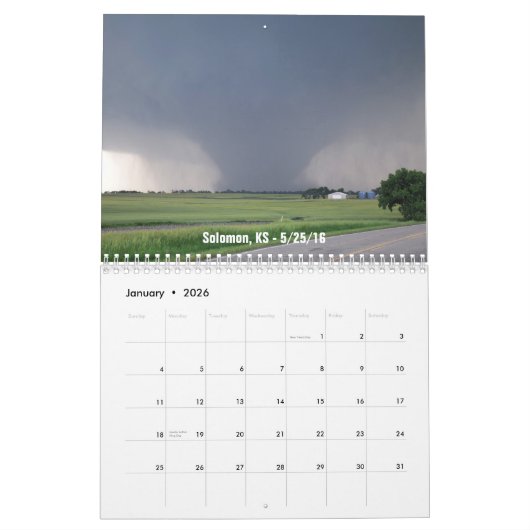 Officiële Echo Top Storm Chasers Agenda 2016 Kalender (Jan 2026)
