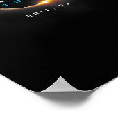 Officiële Eclipse Solar 2024 Erie Poster (Hoek)