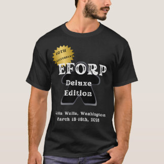 Officiële EFORP 2025 Black Meeple T-shirt