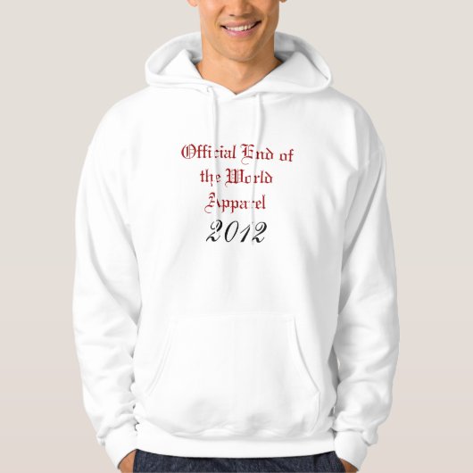 Officiële Eind van de Wereld Apparel, 2012 Hoodie (Voorkant)