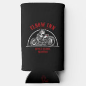 Officiële Elbow Inn® Biker Lucy Slim Koelbox Seltzer Blikjeskoeler (Achterkant)