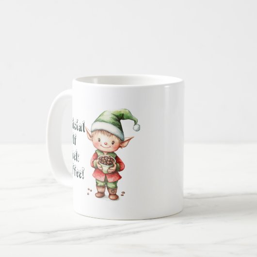 Officiële Elf Fuel Christmas Koffiemok (Voorkant links)