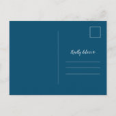 Officiële Elopement Wedding Photo Aankondigingskaart (Achterkant)