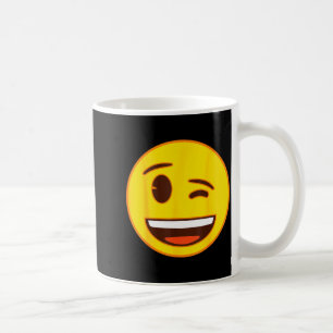 Officiële Emoji Knipoog Knipogend Geel Lachend Gez Koffiemok