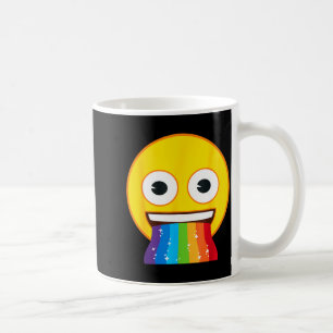 Officiële Emoji Regenboog Mond Gele Glimlach Gezic Koffiemok