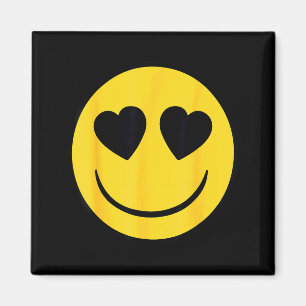 Officiële Emoji Retro Hart Ogen Gele Glimlach Gezi Magneet