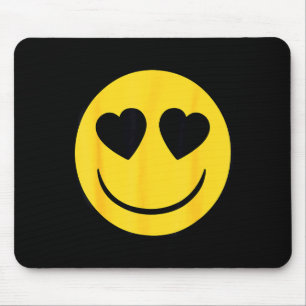 Officiële Emoji Retro Hart Ogen Gele Glimlach Gezi Muismat