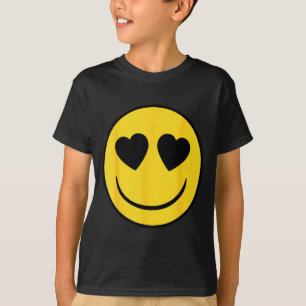 Officiële Emoji Retro Hart Ogen Gele Glimlach Gezi T-shirt