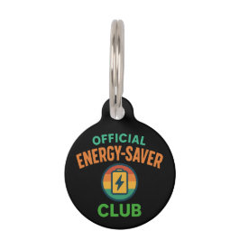 Officiële Energy-Saver Club Retro Batterij Icon Fu Huisdierpenning