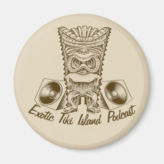 Officiële Exotische Tiki Island Podcast Artwork Bu Magneet