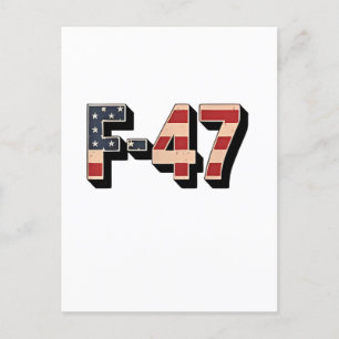 Officiële F47 Maga Fighter Jet F-47 Jet Fighter Ai Aankondigingskaart