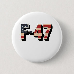 Officiële F47 Maga Fighter Jet F-47 Jet Fighter Ai Ronde Button 5,7 Cm