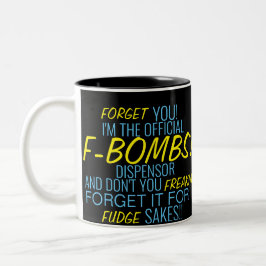 Officiële F-Bombs Dispenser Tweekleurige Koffiemok