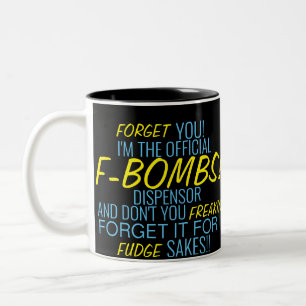 Officiële F-Bombs Dispenser Tweekleurige Koffiemok