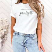 Officiële familie genealoog in script | Stijlvol T-shirt