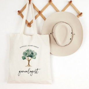 Officiële familie genealoog met boom Stijlvol Tote Bag