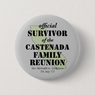 Officiële Familie Reunion Survivor - California Gr Ronde Button 5,7 Cm