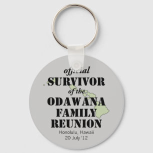 Officiële Familie Reunion Survivor - Hawaii Green Sleutelhanger