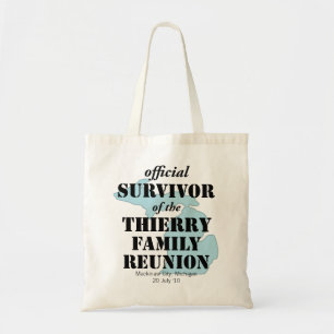 Officiële Familie Reunion Survivor - Michigan Blue Tote Bag