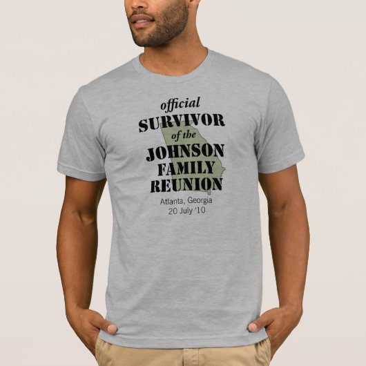 Officiële familiereünie Survivor - Georgia Green T-shirt (Voorkant)