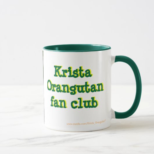 Officiële Fan Club Krista Orangutan Mok (Rechts)