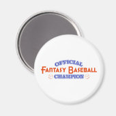 Officiële Fantasy Baseball Champion Magneet (Voorkant / Achterkant)