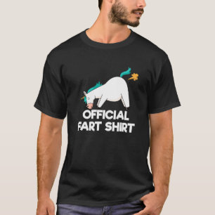 Officiële Far I Funny Fart Farting Unicorn Unicorn T-shirt