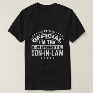 Officiële favoriete schoonzoon Funny familie T-shirt