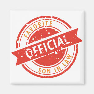 Officiële favoriete zoon in de wet Gift for Son in Magneet
