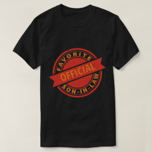 Officiële favoriete zoon in de wet, kerstcadeau op t-shirt