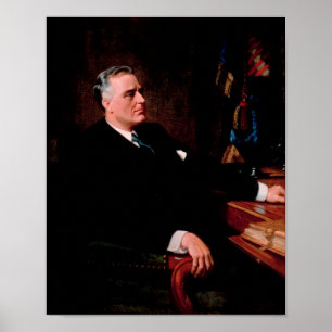 Officiële FDR-portret Poster
