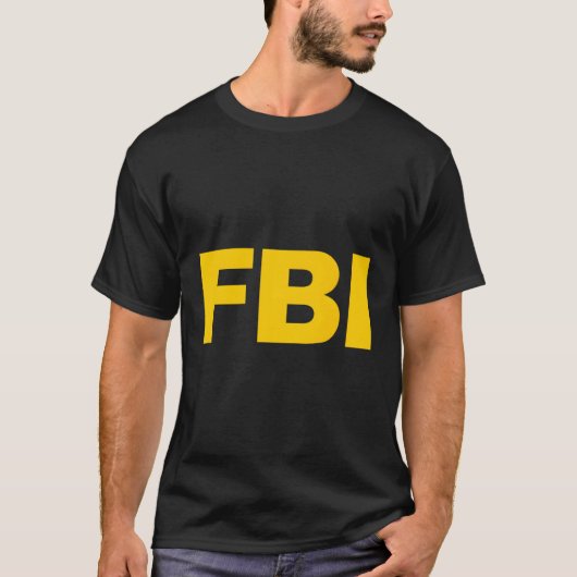 Officiële Federal Agent FBI Blue Small T-shirt (Voorkant)