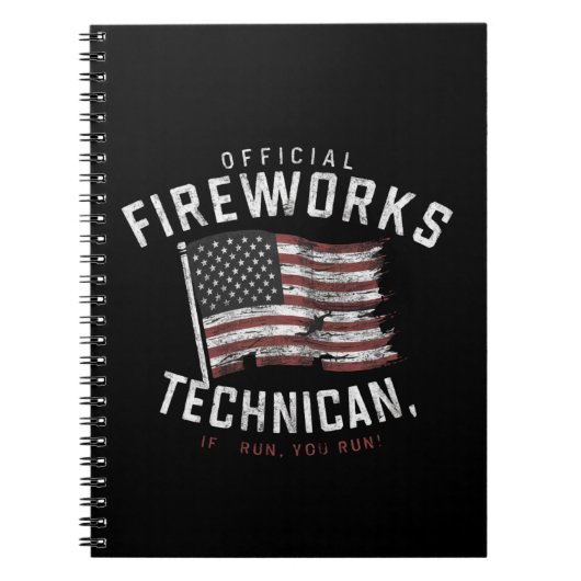 Officiële Fireworks-technicus als ik loop, voert u Notitieboek (Voorkant)