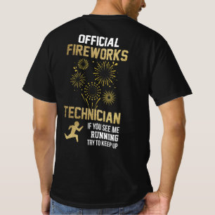 Officiële Fireworks-technicus T-shirt