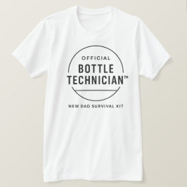 Officiële Flesstechnicus Nieuwe Vader Overlevingsk T-shirt