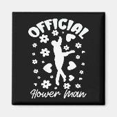 Officiële Flower Man Dancing Funny Wedding & Brida Magneet (Voorkant)