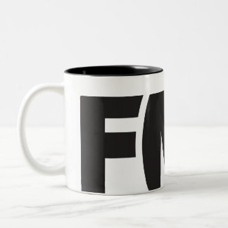Officiële FML Mok: FML Logo (zwart) Tweekleurige Koffiemok